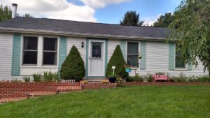 our house after I fixed it up and painted it