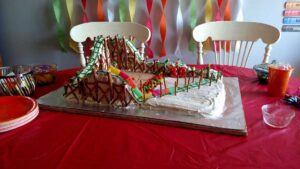 Roller Coaster Cake by Liberty at B4 and Afters Project Blog