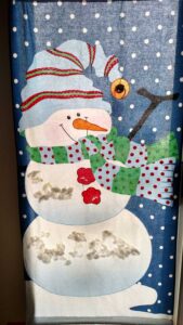 large snowman wall hanging